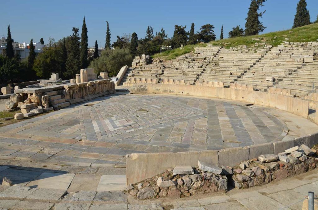 Le théâtre de Dionysos Acropole Athènes