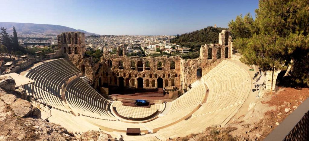 L’odéon d’Hérode Atticus, ou théâtre d’Hérode Atticus Acropole Athènes
